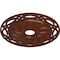Ekena Millwork Loera Medallion (Canopies up to 6 1/4"), 26 5/8"OD x 4 1/2"ID x 1 3/8"P, Burnished Mahogany Crackle CM26LOBMC - alternate 2